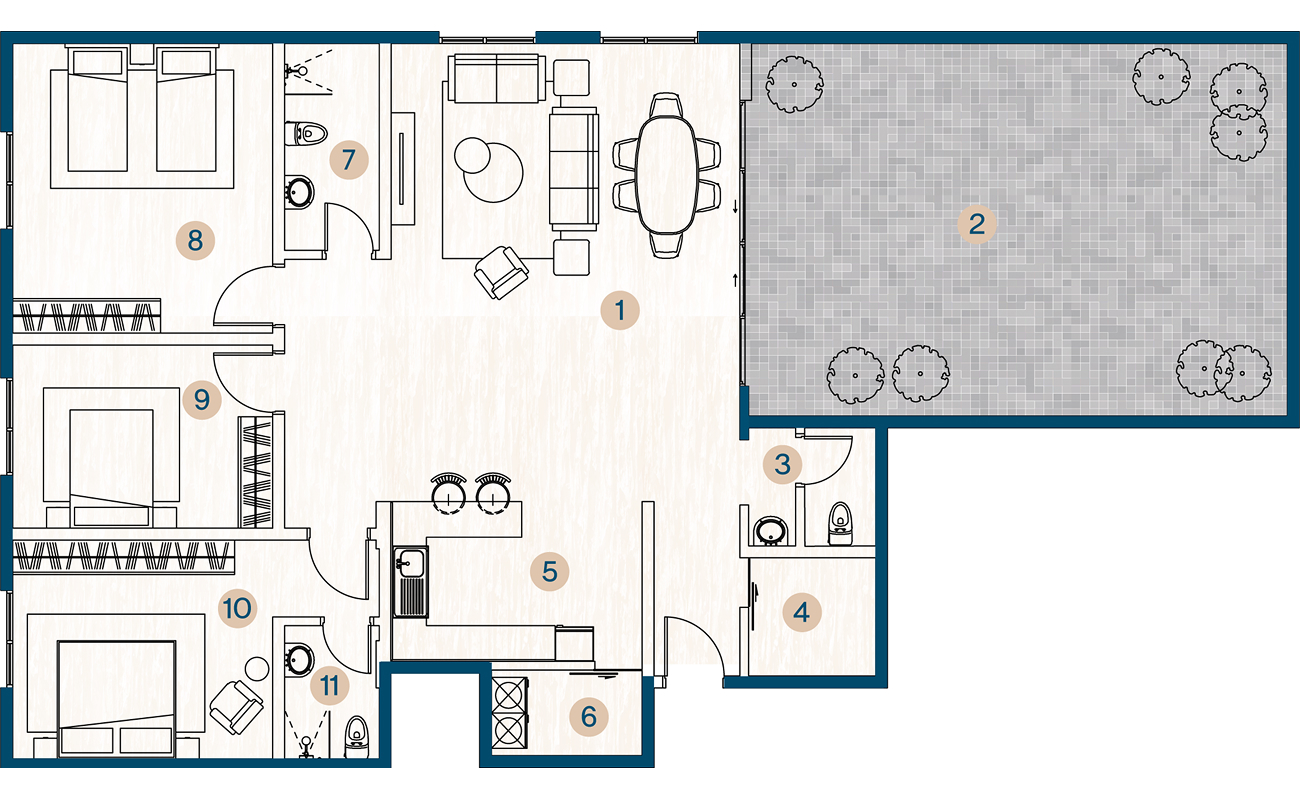 3 Bedroom